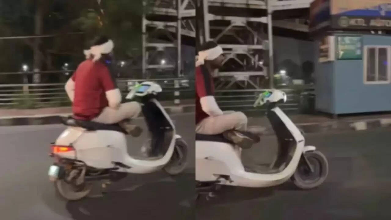 अनोखे स्कूटी राइडिंग वीडियो ने सोशल मीडिया पर मचाई धूम