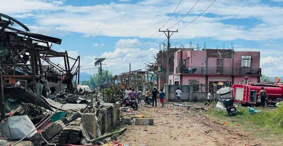 म्यांमार में विस्फोट से 55 लोगों की मौत, राहत कार्य जारी