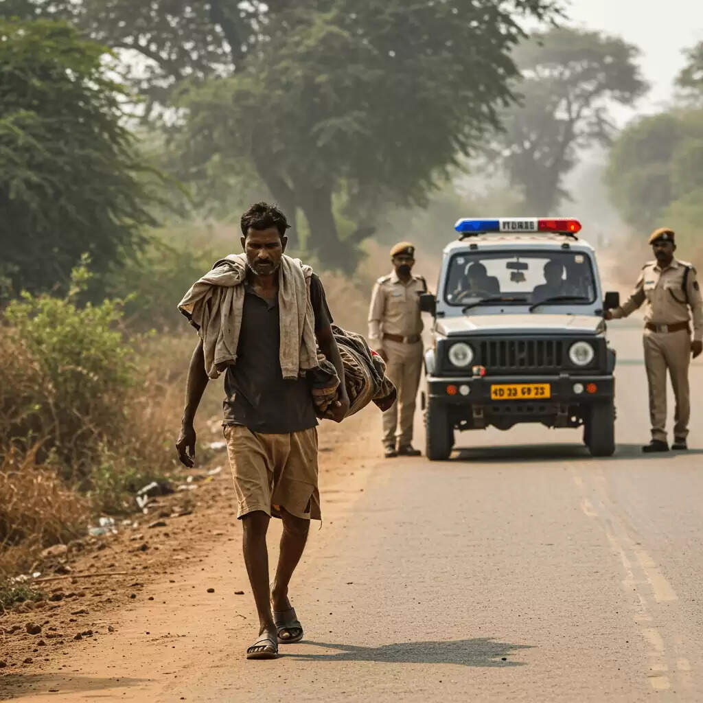 पति ने पत्नी के शव को कंधे पर लेकर चलने की दिल दहला देने वाली कहानी