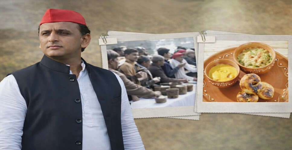 अखिलेश यादव ने लखनऊ में बाटी चोखा पार्टी में बीजेपी पर साधा निशाना