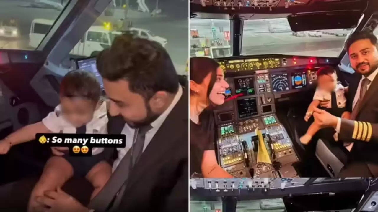 पायलट पिता का अपने बेटे के साथ कॉकपिट में खास पल, वायरल हुआ वीडियो
