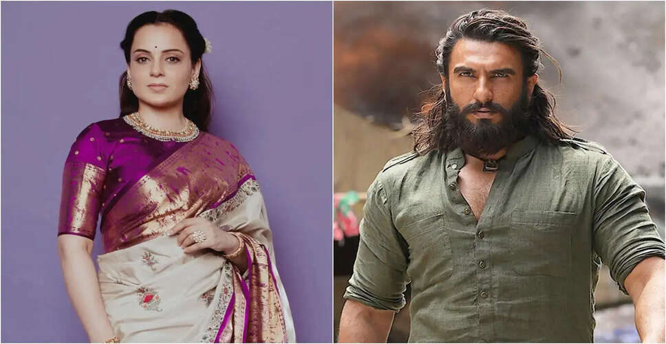 कंगना रनौत ने रणवीर सिंह के विवाद पर अपनी राय साझा की