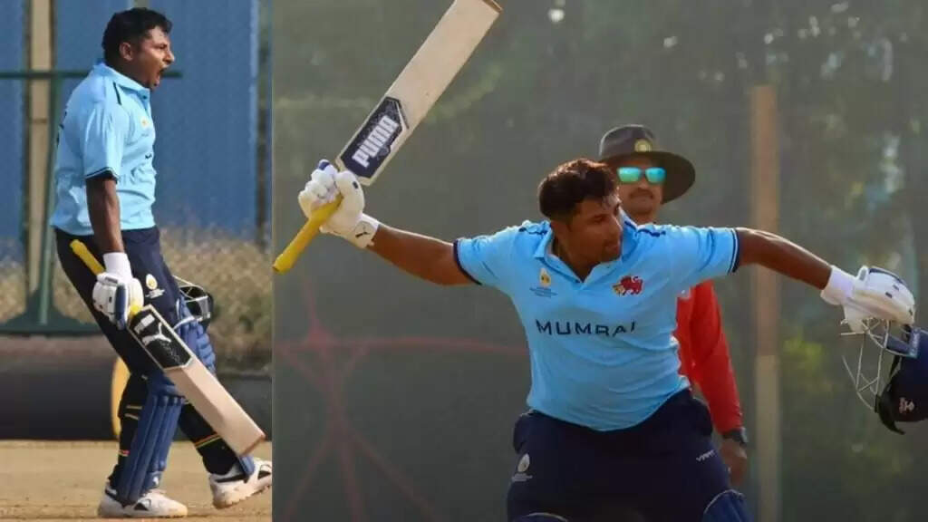 विजय हजारे ट्रॉफी 2025-26: सरफराज खान की तूफानी पारी से मुंबई ने बनाया बड़ा स्कोर