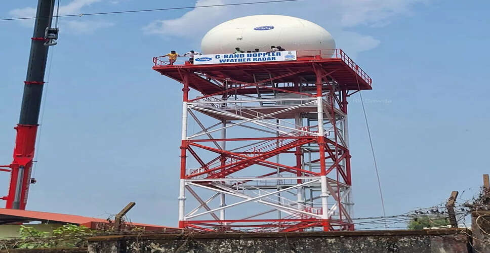 तमिलनाडु में नए डॉप्लर मौसम रडार की स्थापना से मौसम पूर्वानुमान में सुधार