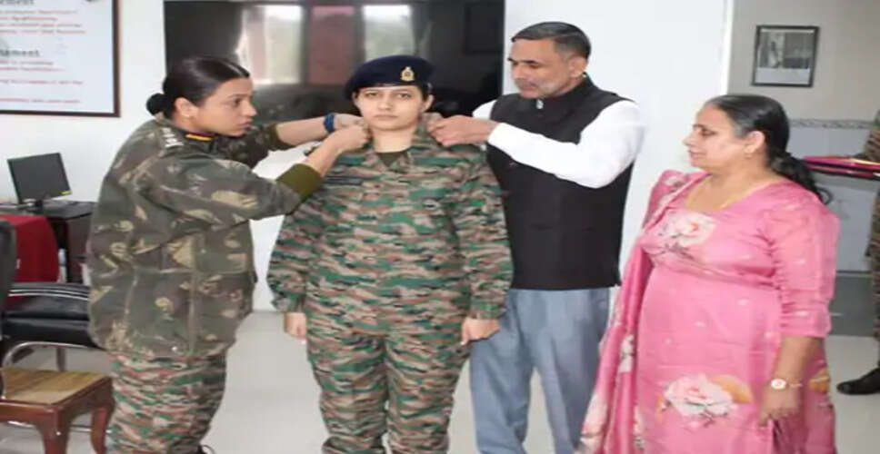 हरियाणा की बेटी बनी भारतीय सेना की पहली महिला कैप्टन