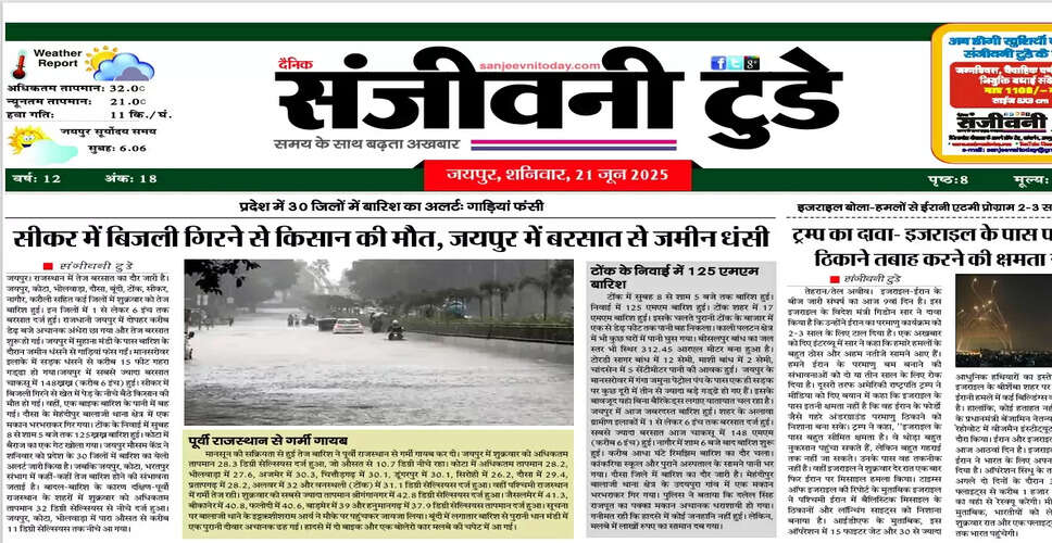 आज का ई-पेपर: 21 जून 2025 का अद्यतन