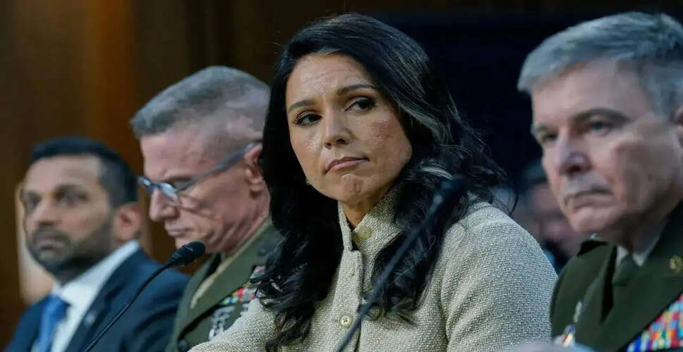 तुलसी गब्बार्ड ने पति की बीमारी के कारण राष्ट्रीय खुफिया निदेशक के पद से दिया इस्तीफा