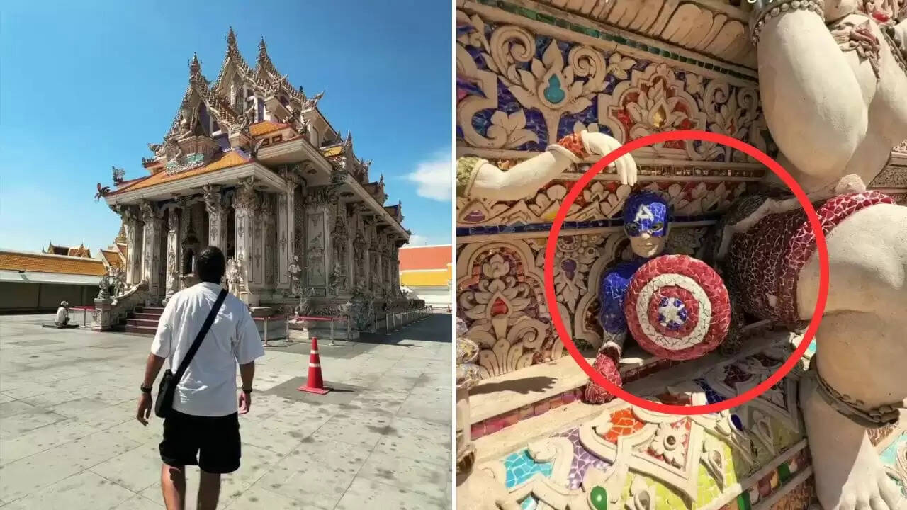 थाईलैंड के अनोखे मंदिर में डेविड बेकहम और सुपरहीरो की मूर्तियां