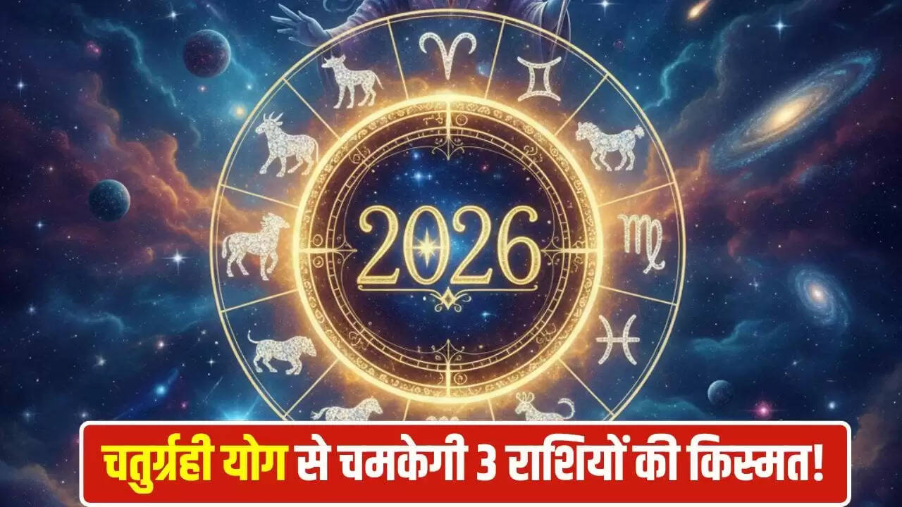 2026 में चतुर्ग्रही योग: इन राशियों के लिए खुशियों का आगाज़