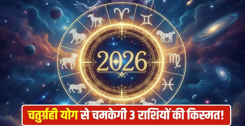 2026 में चतुर्ग्रही योग: इन राशियों के लिए खुशियों का आगाज़