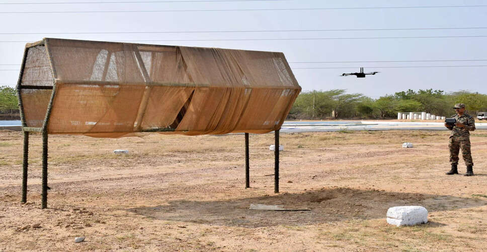 भारत-पाक सीमा पर ड्रोन स्क्वाड्रन की तैनाती से सुरक्षा में सुधार