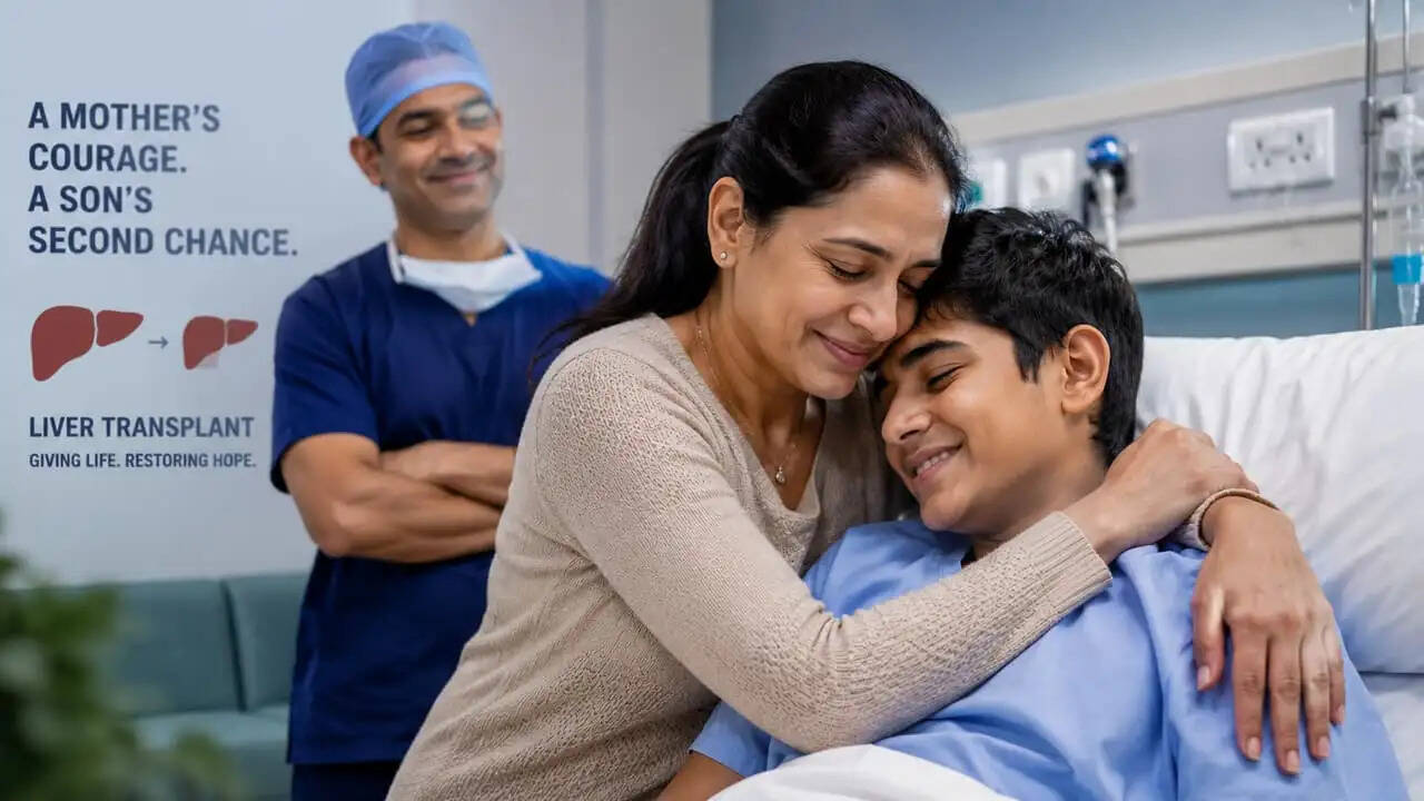 माँ ने बेटे की जान बचाने के लिए लिवर का हिस्सा दान किया