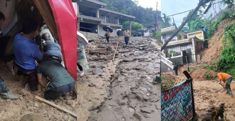 दार्जिलिंग में भूस्खलन से 17 लोगों की मौत, राहत कार्य जारी