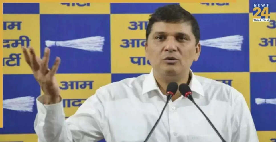दिल्ली के पूर्व स्वास्थ्य मंत्री सौरभ भारद्वाज के घर पर ED का छापा