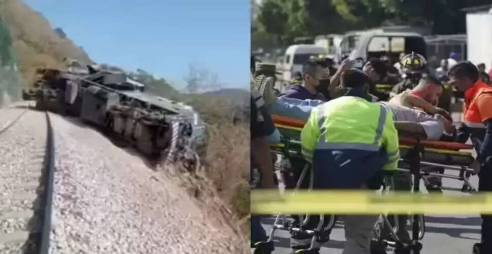 मैक्सिको में ट्रेन दुर्घटना: 13 की मौत, 98 घायल