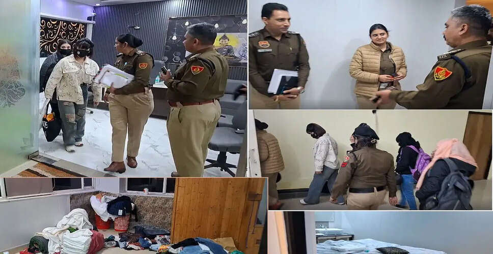 मुरथल में स्पा सेंटर पर छापा: विदेशी महिलाओं सहित चार गिरफ्तार