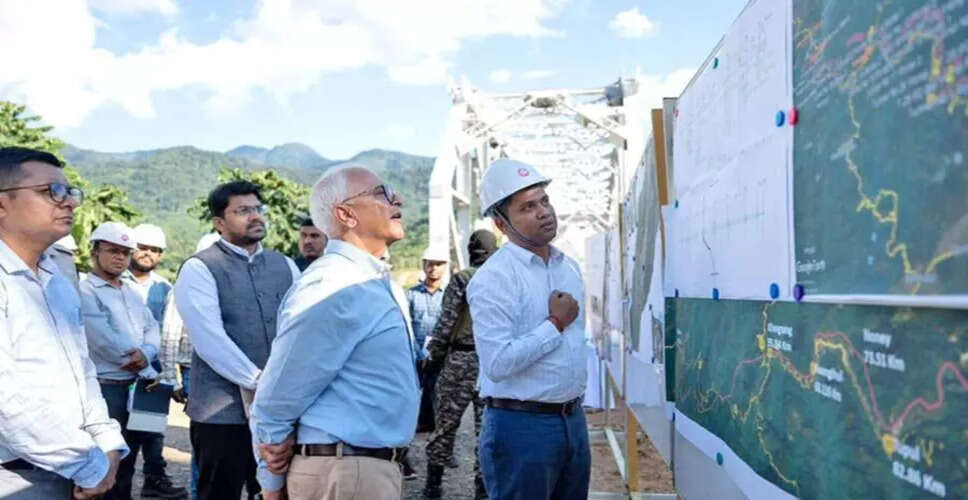 मणिपुर में विश्व के सबसे ऊँचे रेलवे पुल का निरीक्षण