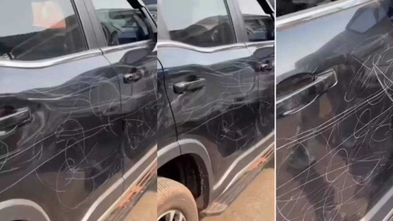 वीडियो में दिखी जलन: नई महिंद्रा स्कॉर्पियो पर खरोंचों की बौछार