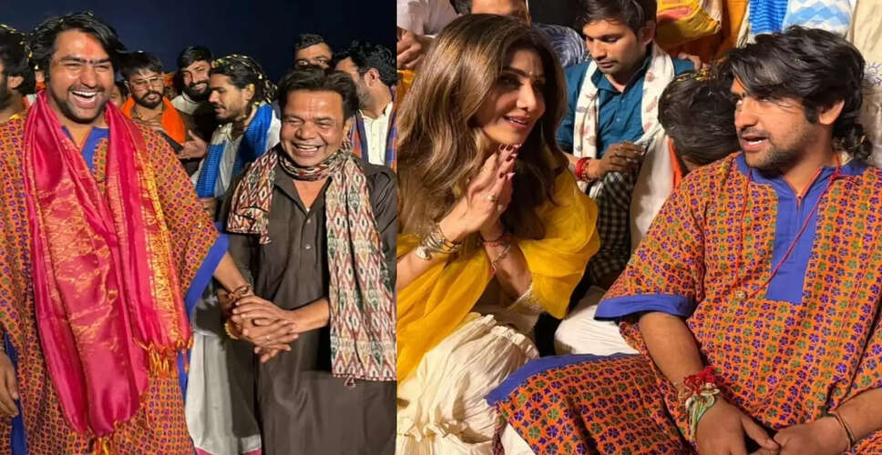 शिल्पा शेट्टी और राजपाल यादव की बाबा बागेश्वर यात्रा में भागीदारी