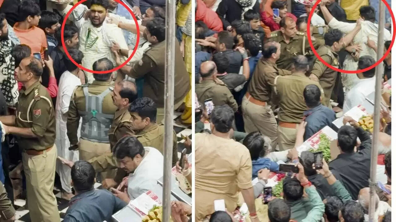 बांके बिहारी मंदिर में पुलिस विवाद: एएसपी अनुज चौधरी पर लगे आरोप