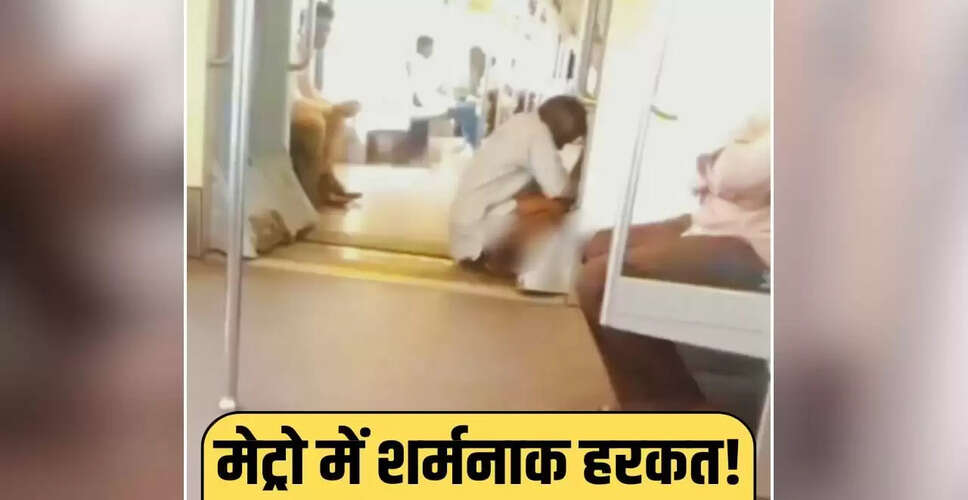 दिल्ली मेट्रो में अजीब घटना: चलती ट्रेन में व्यक्ति ने किया पेशाब