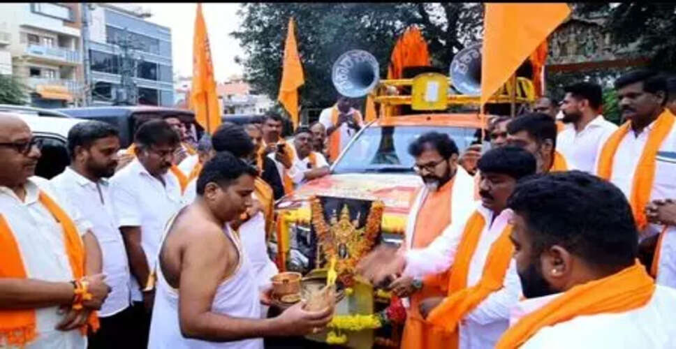 धर्मस्थल की रक्षा के लिए भाजपा का धर्म यात्रा अभियान