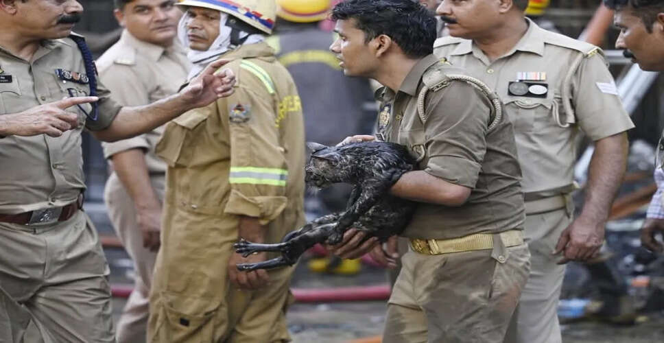 लखनऊ में भीषण आग से हड़कंप, राहत कार्य जारी