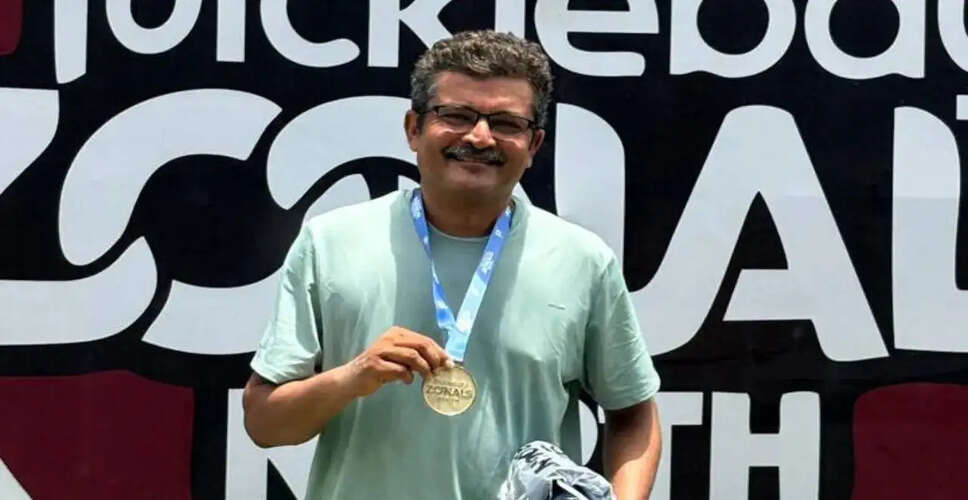 निलेश देसाई ने पिकलबे ज़ोनल्स में जीता 50+ पुरुष सिंगल्स खिताब