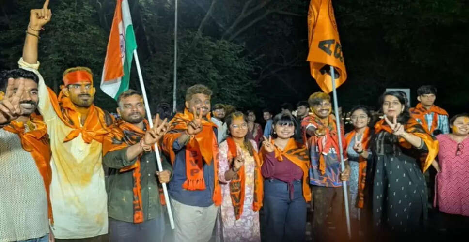 ABVP की हैदराबाद यूनिवर्सिटी छात्रसंघ चुनाव में ऐतिहासिक जीत