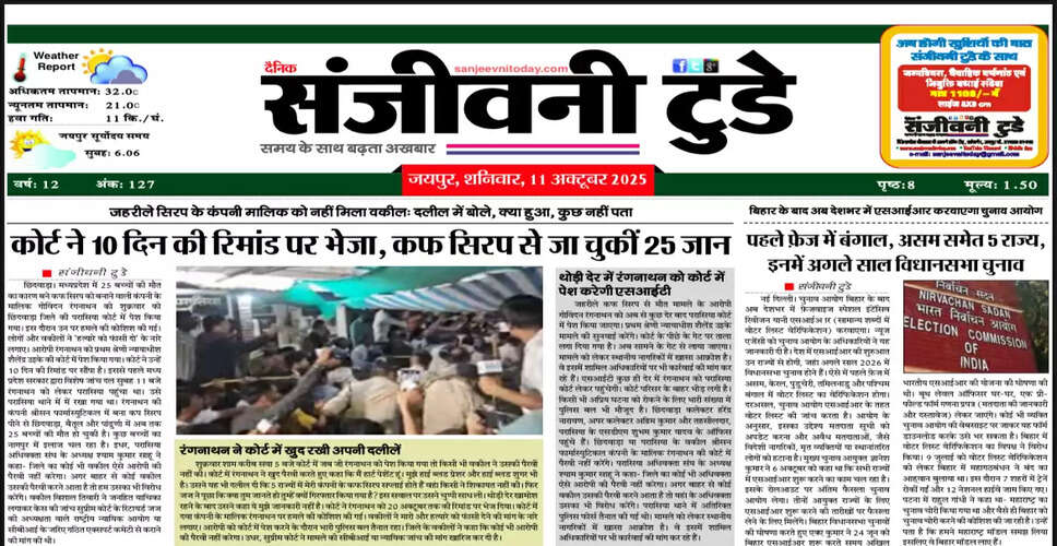 आज का अखबार: 12 अक्टूबर 2025 का विशेष संस्करण