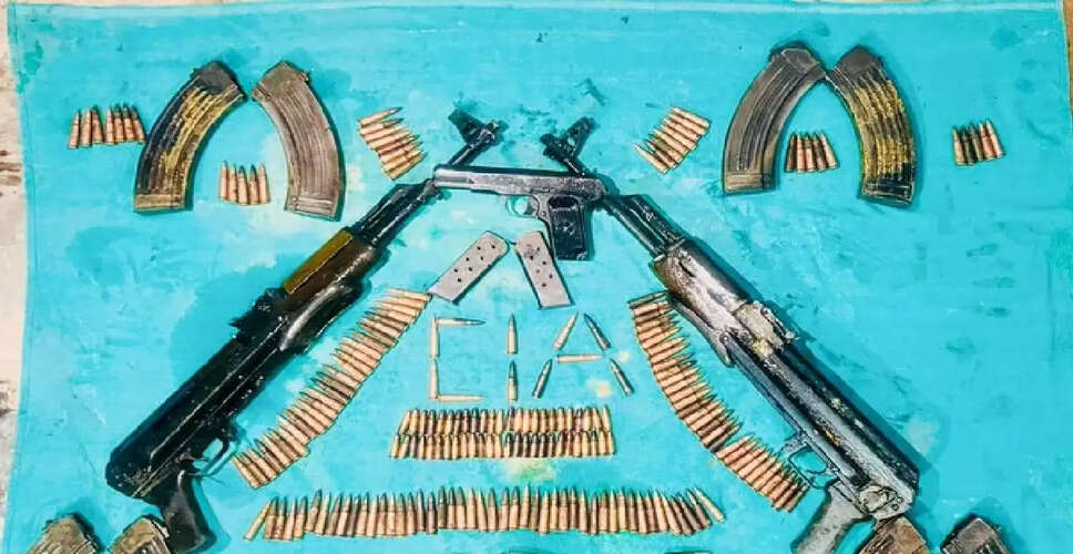 पाकिस्तान से भेजे गए हथियारों का बड़ा जखीरा बरामद, तस्करी मॉड्यूल का भंडाफोड़