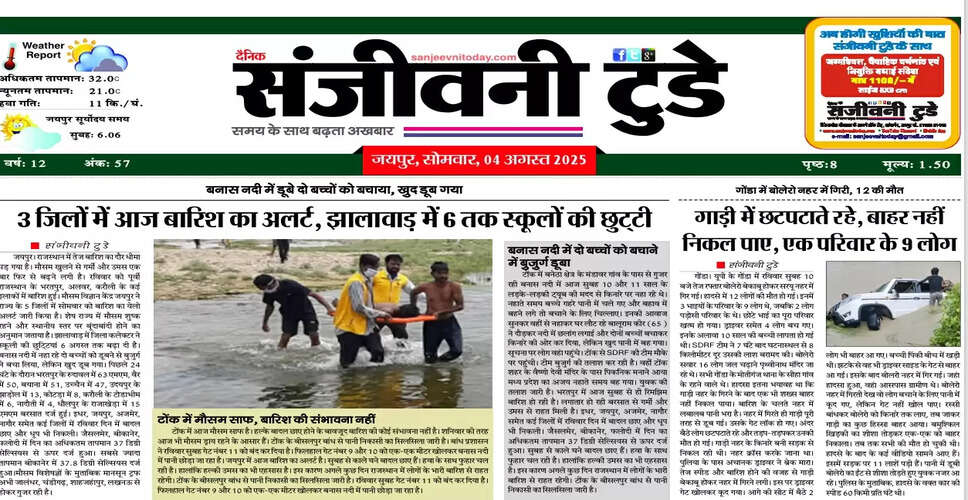 आज का ई-पेपर: 04 अगस्त 2025 का अंक
