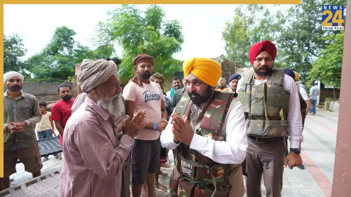 पंजाब के मुख्यमंत्री ने बाढ़ प्रभावित क्षेत्रों का दौरा किया, राहत राशि में वृद्धि की मांग की