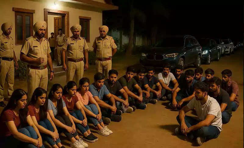 उदयपुर में रेव पार्टी पर पुलिस की छापेमारी, 28 लोग गिरफ्तार