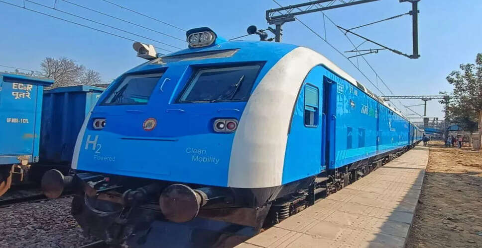 भारत में हाइड्रोजन ईंधन सेल आधारित ट्रेन का शुभारंभ