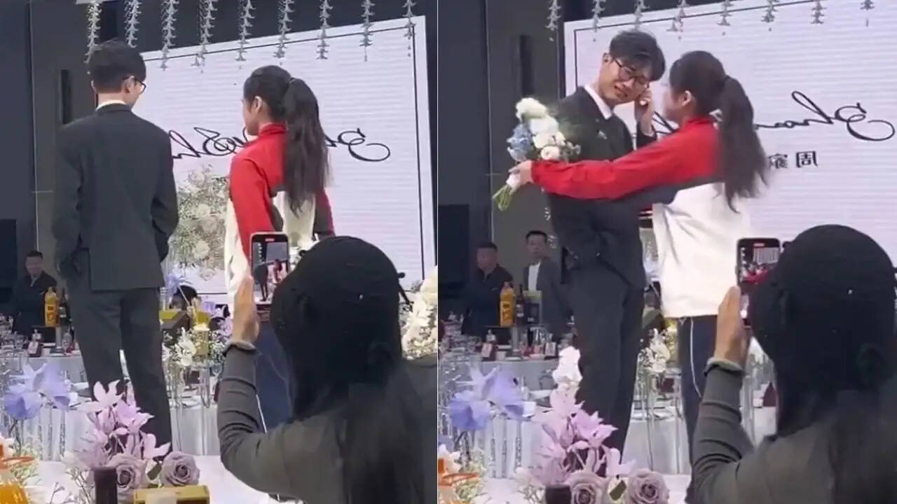 दुल्हन ने शादी में पहनी स्कूल ड्रेस, दूल्हे की आंखों में आए आंसू