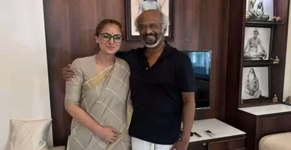 सिमरन ने सुपरस्टार रजनीकांत से की मुलाकात, बोलीं 'यह पल अनमोल'