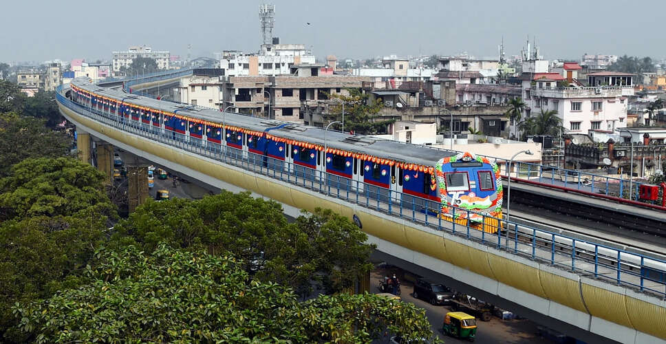 कोलकाता हवाई अड्डे के लिए मेट्रो सेवा का उद्घाटन जल्द
