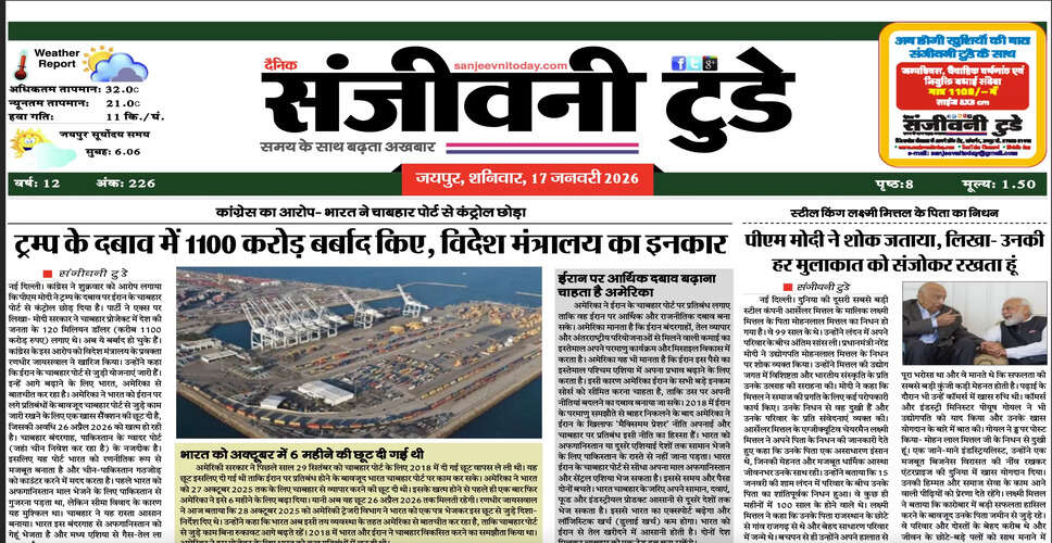 आज का अखबार: 17 जनवरी 2026 का विशेष संस्करण