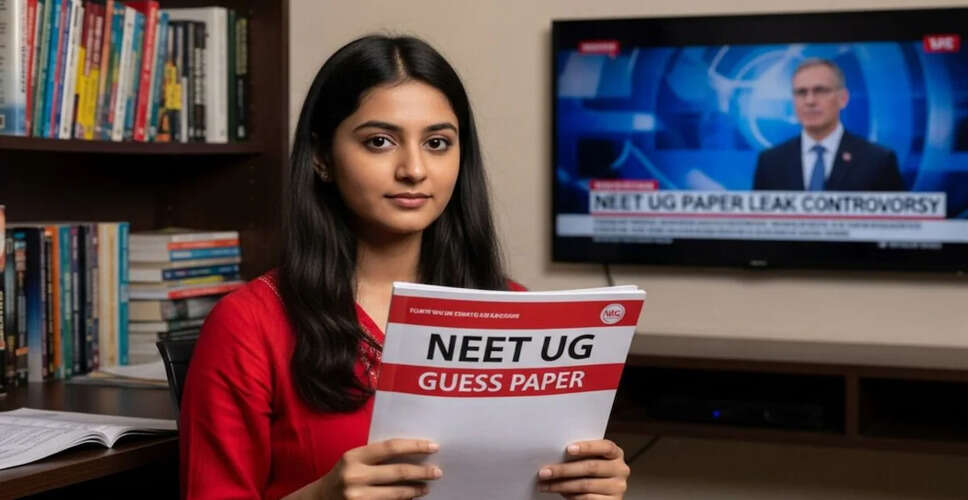 NEET-UG 2026: पेपर लीक के संगठित नेटवर्क का पर्दाफाश