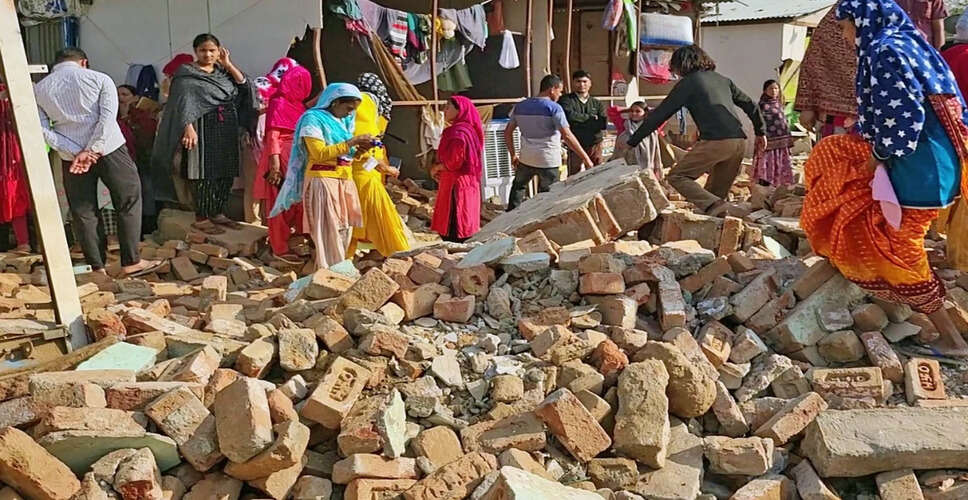 गुरुग्राम में निर्माण स्थल पर हादसे के बाद सरकार ने पीड़ित परिवारों को दी सहायता