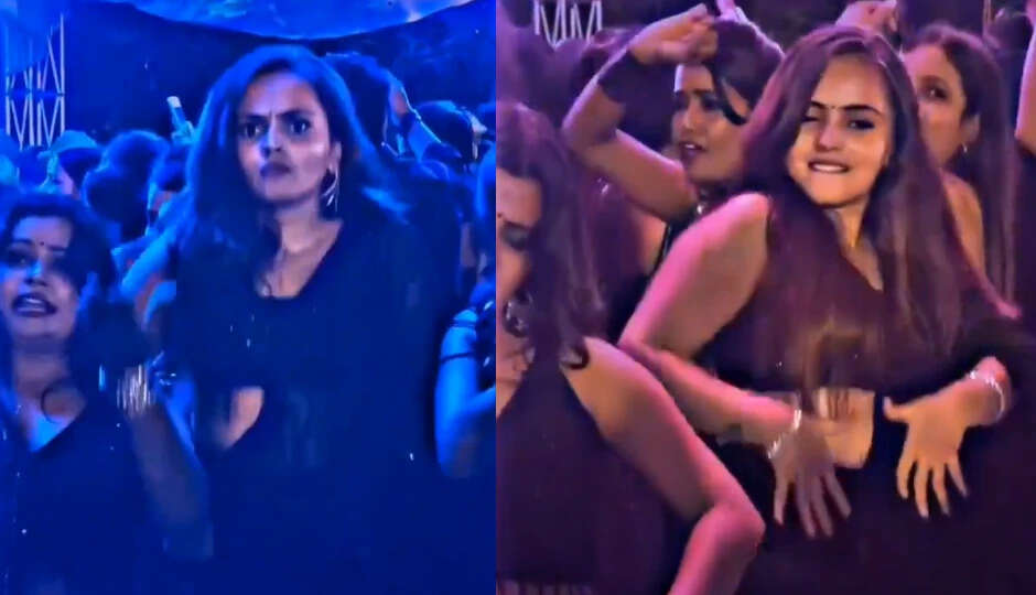 सोशल मीडिया पर काली साड़ी में डांसिंग क्वीन का जलवा