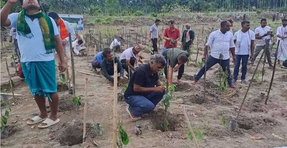 उरियामघाट में वृक्षारोपण अभियान की शुरुआत