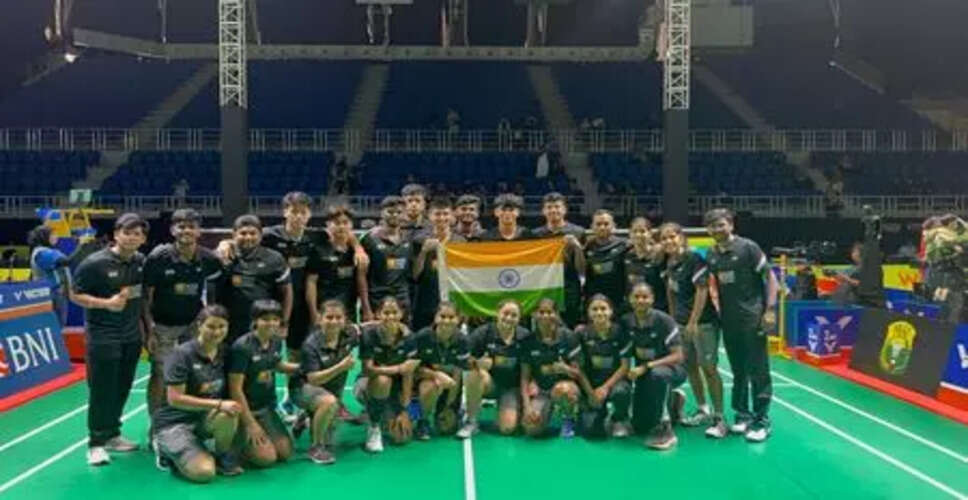 भारत ने बैडमिंटन एशिया जूनियर मिश्रित टीम चैंपियनशिप में क्वार्टरफाइनल में जगह बनाई