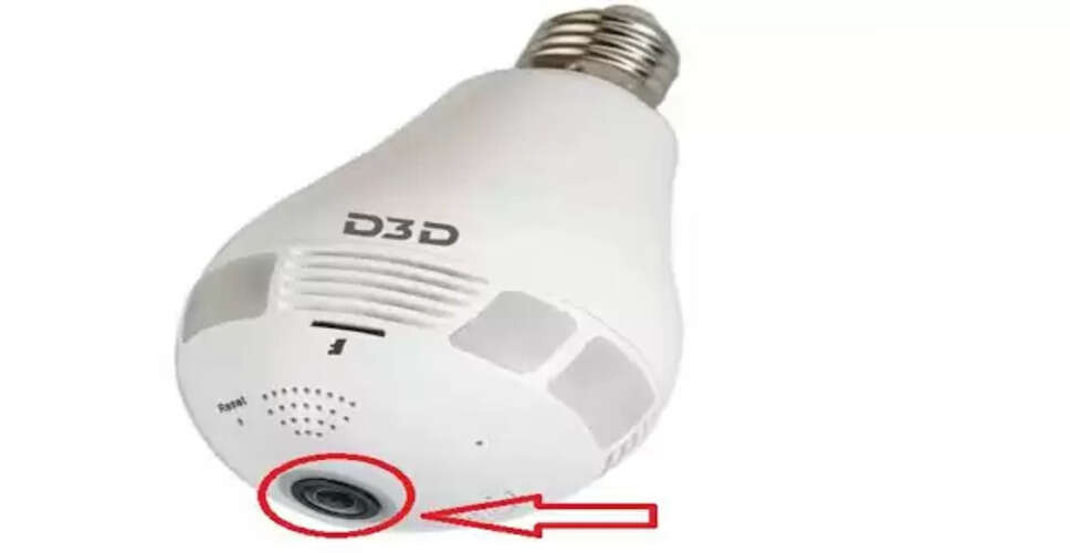 LED बल्ब के रूप में नया सीसीटीवी कैमरा, सुरक्षा में क्रांति
