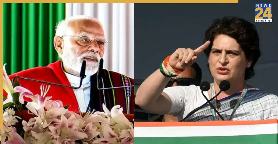 प्रियंका गांधी ने पीएम मोदी पर मनिपुर दौरे को लेकर उठाए सवाल