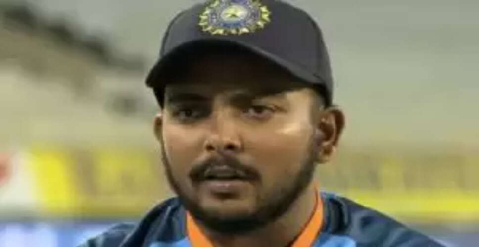 पृथ्वी शॉ ने भारत छोड़कर विदेशी क्रिकेट लीग में खेलने का लिया फैसला