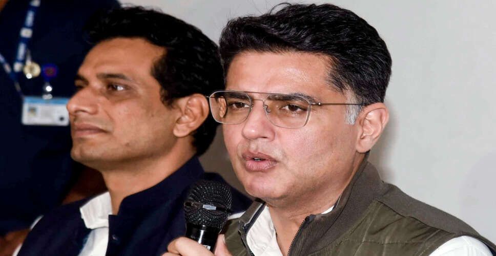 सचिन पायलट ने मनरेगा के नाम परिवर्तन का किया विरोध