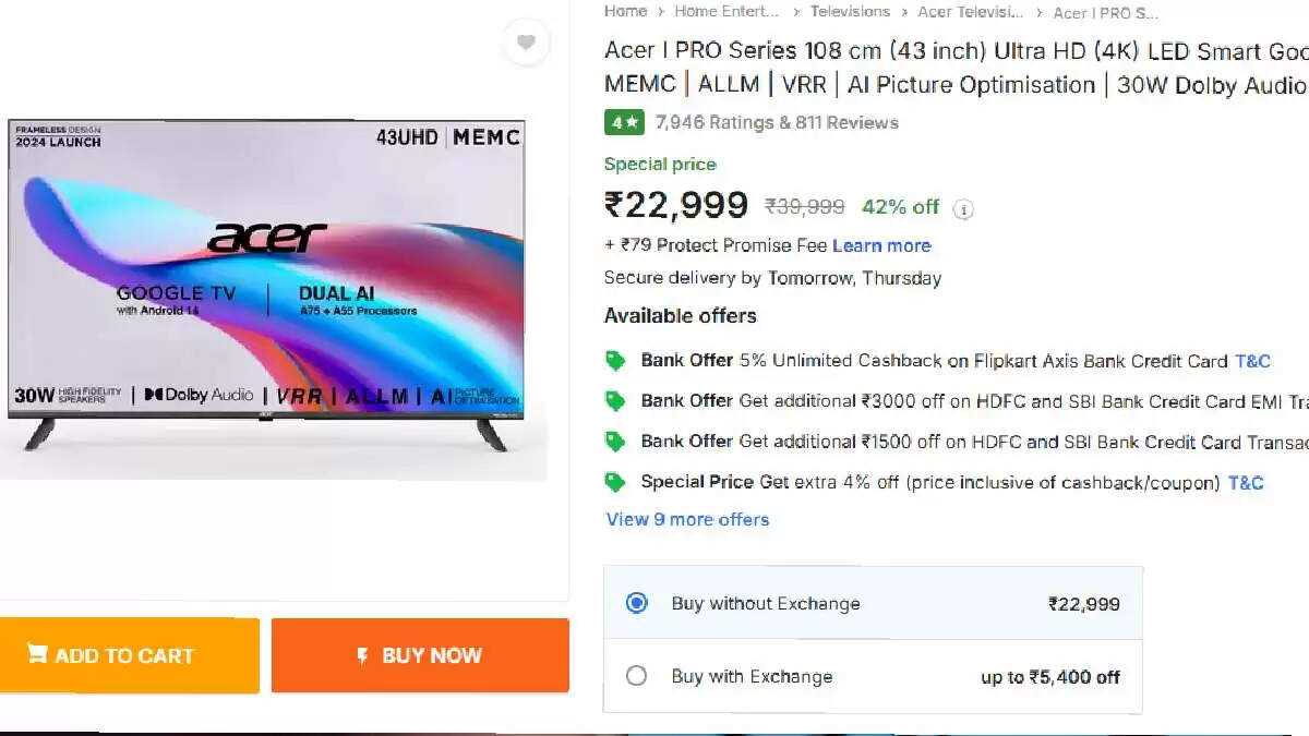 स्मार्ट टीवी खरीदने के लिए बेहतरीन QLED विकल्प: फ्लिपकार्ट पर उपलब्ध