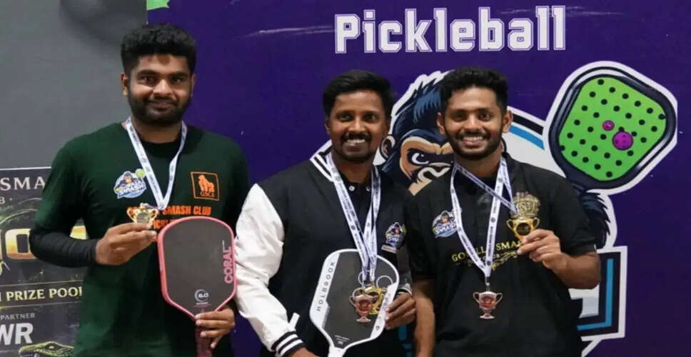 गोरिल्ला स्मैश क्लब ने पिकलबॉल टूर्नामेंट में जीती चैंपियनशिप